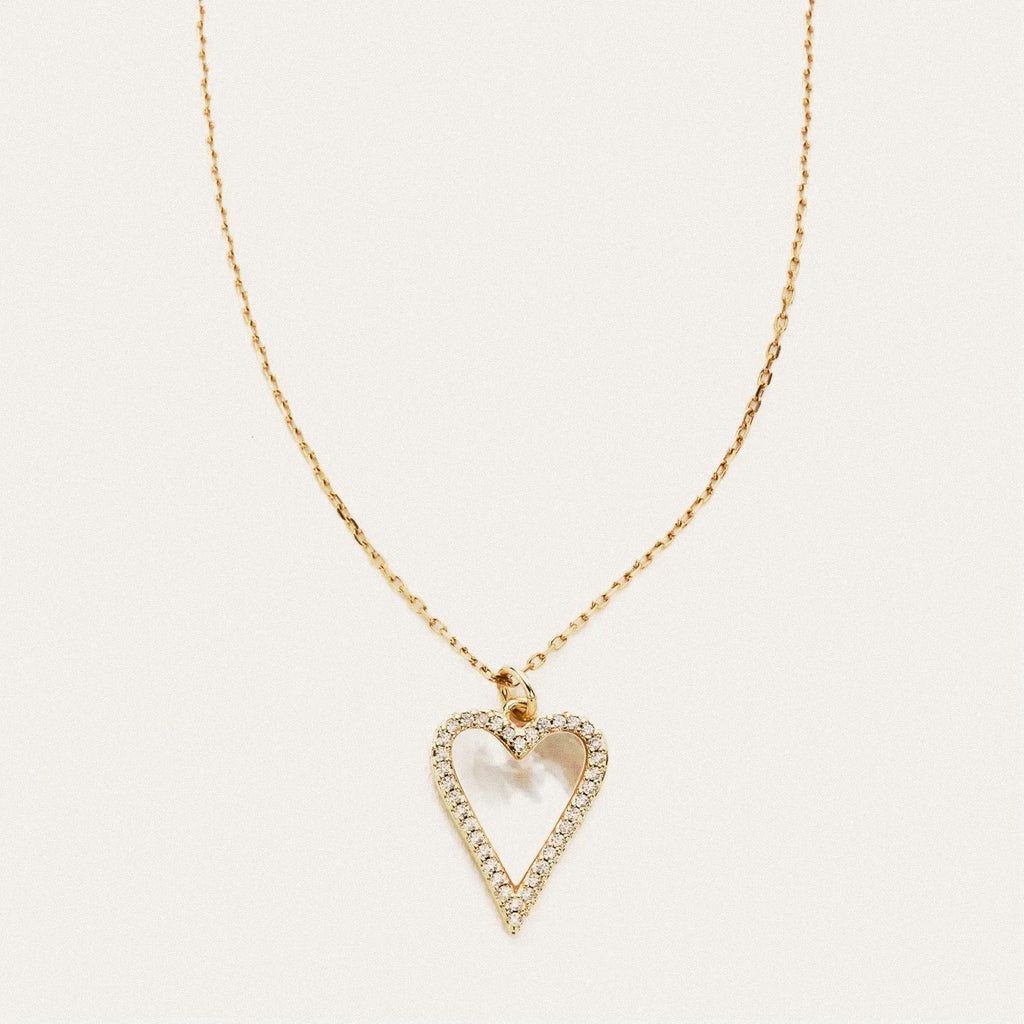 heart charm necklace